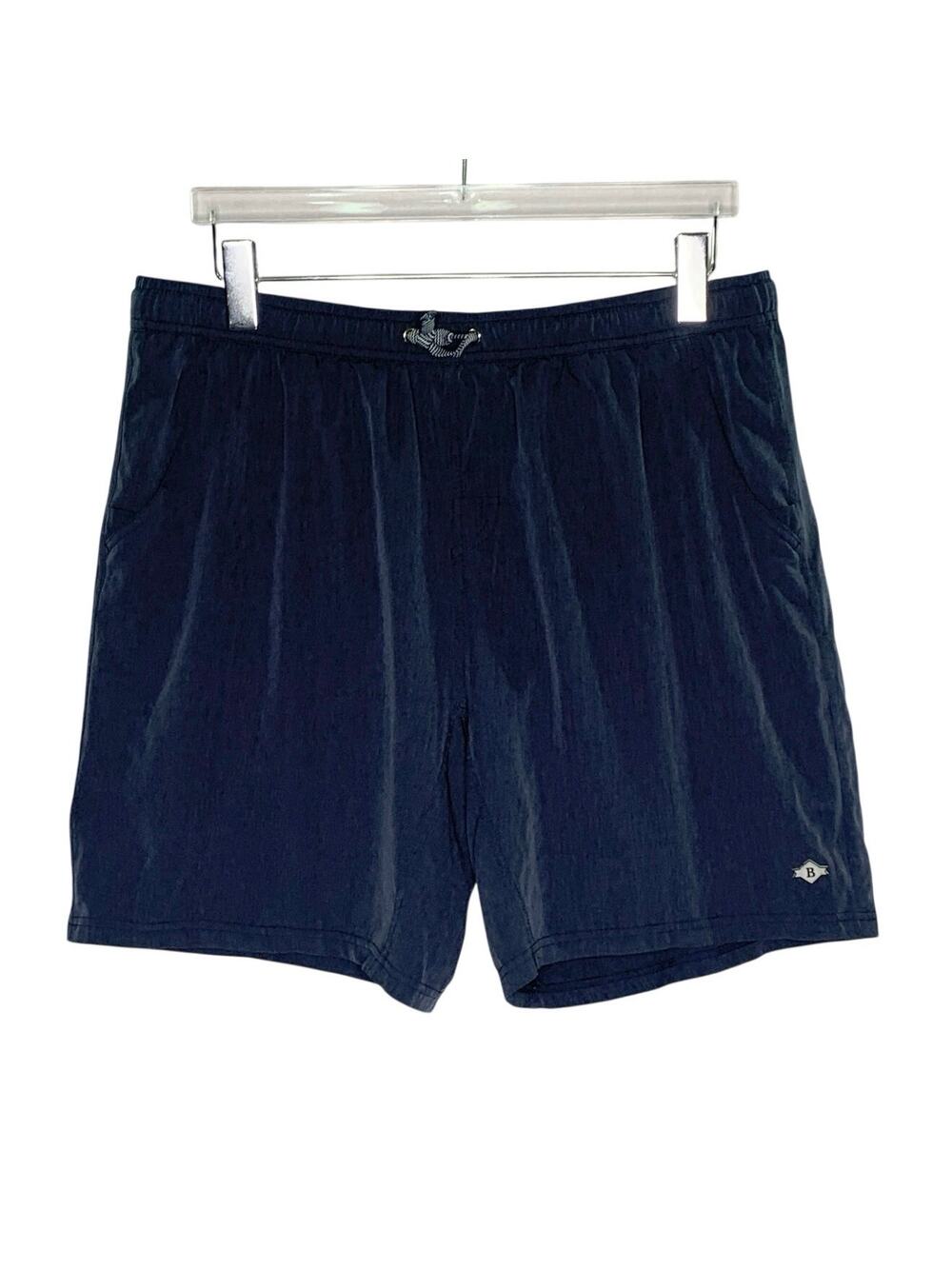 Burlebo Drawstring Shorts USA Lined Navy Blue L Mens Active Outdoor